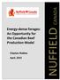 NUFFIELD CANADA. Energy-dense forages: An Opportunity for the Canadian Beef Production Model. Clayton Robins. April, Report title - Author