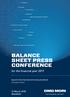 BALANCE SHEET PRESS CONFERENCE. for the financial year March 2018 Bielefeld. Speech of the Chairman of the Executive Board Christian Thönes