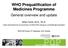 WHO Prequalification of Medicines Programme