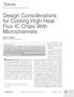 Design Considerations for Cooling High Heat Flux IC Chips With Microchannels