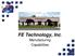 FE Technology, Inc. Manufacturing Capabilities