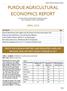 PURDUE AGRICULTURAL ECONOMICS REPORT