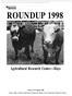 ROUNDUP Agricultural Research Center Hays. Report of Progress 808