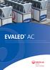 EVALED AC. Vacuum evaporators powered by hot/cold water