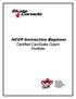 NCCP Instruction Beginner. Certified CanSkate Coach Portfolio