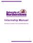 Internship Manual DIVISION OF LEISURE, YOUTH & HUMAN SERVICES