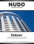 Endurex. Exterior Insulated and Non-Insulated Panels IN-FILL GLAZING PANELS STOREFRONTS CURTAIN WALLS WINDOWS AND DOOR FRAMES