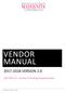 VENDOR MANUAL VERSION 2.0. SECTION 10 Carton & Packing Requirements