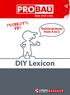 PROBERT S TIP: Technical terms from A to Z. DIY Lexicon. Nur im