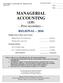 MANAGERIAL ACCOUNTING (135) Post-secondary