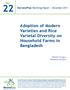 Adoption of Modern Varieties and Rice Varietal Diversity on Household Farms in Bangladesh