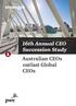16th Annual CEO Succession Study Australian CEOs outlast Global CEOs