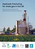 Hydraulic fracturing for shale gas in the UK