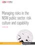 Managing risks in the NSW public sector: risk culture and capability