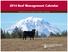 2014 Beef Management Calendar WASHINGTON STATE UNIVERSITY EXTENSION MISC0396