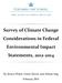 Survey of Climate Change Considerations in Federal Environmental Impact Statements,