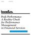 Peak Performance A Reality Check for Performance Management in Financial Services