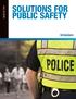 INDUSTRY SOLUTIONS FOR PUBLIC SAFETY
