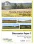 Township of Cavan Monaghan. Zoning By-law Project. Review and Update. Discussion Paper 7. Agricultural and Rural Areas