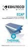 ECAP THERMAL. pre-finished system for external thermal insulation for walls and ceilings. Insulation & Chemicals Division