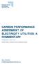 CARBON PERFORMANCE ASSESSMENT OF ELECTRICITY UTILITIES: A COMMENTARY