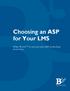 Choosing an ASP for Your LMS