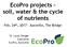 EcoPro projects soil, water & the cycle of nutrients