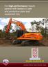 For high performance results partner with leaders in safe and productive plant and equipment hire
