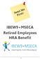 IBEW9+MSECA Retired Employees HRA Benefit