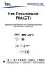 free Testosterone RIA (CT)