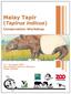 Malay Tapir Conservation Workshop