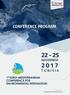 CONFERENCE PROGRAM NOVEMBER 2017 TUNISIA  Mövenpick Resort & Marine Spa Sousse