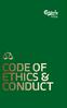 CODE OF ETHICS & CONDUCT