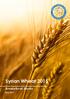 Syrian Wheat Analytical Study