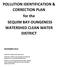 POLLUTION IDENTIFICATION & CORRECTION PLAN for the SEQUIM BAY-DUNGENESS WATERSHED CLEAN WATER DISTRICT