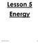 Lesson 5 Energy. OAA Science Lesson 5 52