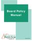 Board Policy Manual July 29, 2014