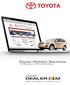 Toyota Website Solutions Full Spectrum Online Marketing. powered by
