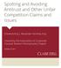 Spotting and Avoiding Antitrust and Other Unfair Competition Claims and Issues
