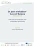 Ex post evaluation - Area of Burgos Deliverable 6.3