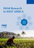IWMI Research in WEST AFRICA