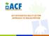 ACF INTEGRATED MULTI-SECTOR APPROACH TO MALNUTRITION