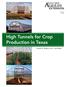 High Tunnels for Crop Production in Texas