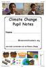 Climate Change Pupil Notes
