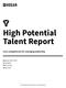 High Potential Talent Report