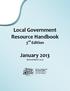 Local Government Resource Handbook 3 rd Edition