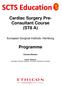 Cardiac Surgery Pre- Consultant Course (ST8 A) Programme