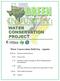 Water Conservation Field Day - Agenda