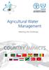 Agricultural Water Management. Meeting the Challenge COUNTRY IMPACTS