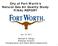 City of Fort Worth s Natural Gas Air Quality Study FINAL REPORT